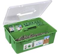 SPAX 5000009030009 Assortiment de vis à tête cyclindrique 5.0 mm 60 mm T-STAR plus acier inoxydable V2A A2 1 set