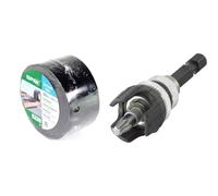SPAX Bande d'étanchéité adhésive 87 mm de large - Rouleau de 30m - 4000009186419 & wolfcraft 6961000 - Porte-embout à Butée + Embout