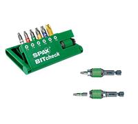 SPAX Bitcheck 5000009181309 T-STAR plus Embouts t10/t15/t20/t25/t30/ Support embouts rapidaptor Lot de 6