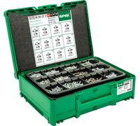 SPAX Box Systainer³ T-Loc Construction de meubles, tête multi-fraise, T-STAR plus, WIROX, 2900 vis et 5 embouts