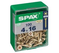 SPAX cab. plana yellox 4x16 M 100 uds