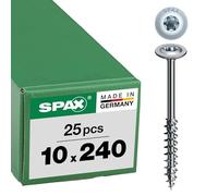 SPAX Boulon pour godets d'élévateur 0251011002405 10 x 240 mm T-STAR plus Acier 25 pièces