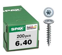 SPAX 0251010600405 Vis à bois 6 mm 40 mm T-STAR plus acier WIROX 200 pc(s)