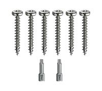 Spax - Jeu de vis à bois - Filetage complet + embout Torx - 6 tailles : 3 x 20, 3 x 30, 4 x 35, 4 x 45, 5 x 30, 5 x 40 mm, acier inoxydable A2