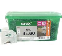 Spax Lot de 1000 vis de terrasse en bonus, 4,5 x 60 mm, avec tête cylindrique, T-Star plus T20, pointe CUT