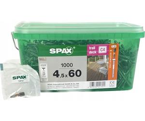 Spax Lot de 1000 vis de terrasse en bonus, 4,5 x 60 mm, avec tête cylindrique, T-Star plus T20, pointe CUT