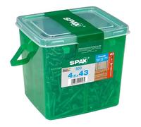Spax Lot de 500 vis de façade en acier inoxydable A2 Argenté 4,5 x 43 mm