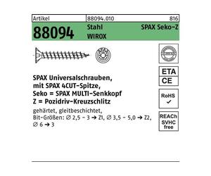 SPAX SeKo Croix.Z 4,5x 60 Wirox HP
