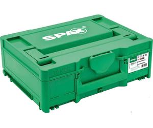 SPAX SNK Mallette de montage Systainer T-Loc, kit de vis boîte de rangement boîte à outils, intérieur modulaire, acier Wirox-argent, 2475 pièces