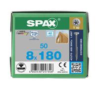 SPAX SPAX A2 SEKO T-STAR+ T40 TG 4CUT 8 x 180 Quantité:50
