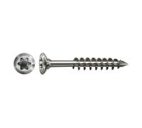 SPAX Spax Fassade 5 x 80 mm tête fraisée bombée T-STAR plus filetage partiel pointe CUT inox A2 inoxydable Quantité:100