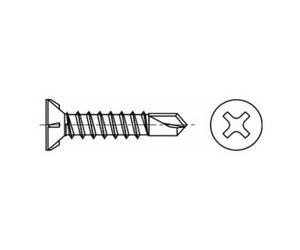 SPAX Spax FEX-A Vis à percer pour fenêtres 3,9 x 16 mm Tête fraisée Pozidriv H Filetage grossier Pointe de forage Titane Argent A3J Quantité:1000