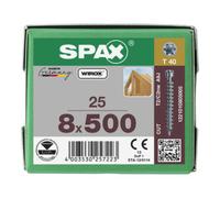 SPAX Spax S Tête de cylindre 8 x 500 T-STAR PLUS T40 VG CUT Quantité:25