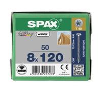 SPAX Spax S VIS À TÊTE MULTIFONCTION 8 x 120 T-STAR PLUS T40 VG CUT WIROX Quantité:50