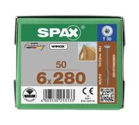 SPAX SPAX TELKO T-STAR+ T30 VG WIROX 6 x 280 Quantité:50