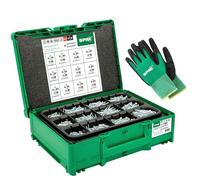 SPAX Systainer³ T-Loc Mallette de Montage, 2 475 Vis, T20, 12 Dimensions | Kit professionnel aménagement intérieur, pointe 4CUT, T-STAR plus, filetage ondulé, 5 Embouts et gants de protection