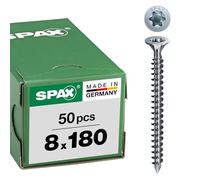 SPAX 1201010801805 Vis à tête fraisée 8 mm 180 mm T-STAR plus acier 50 pc(s)