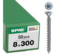 SPAX Spax ART 88196 Vis Seko avec nervures fraisées et empreinte Cutsp. Acier WIROX 8 x 300 -T40 gal Zn S Quantité:50
