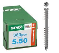 Vis à bois pour terrasse tête cylindrique filetage de fixation T-STAR plus T25 inox A2 (360 pcs)- SPAX