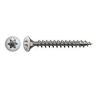Spax Vis en acier inoxydable, 4 x 45 mm, 200 pièces, filetage total, tête fraisée bombée, T-STAR plus T20, 4CUT, acier inoxydable A2 - 0627000400453