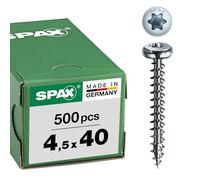 SPAX Vis à bois 0201010450405 4,5 x 40 mm T-STAR plus acier WIROX 500 pièces