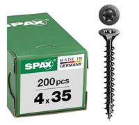 Vis à bois tête fraisée T-STAR Plus acier noir SPAX
