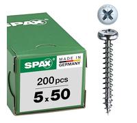 Vis SPAX 4CUT 5 x 50 mm WIROX Pozidrive boîte 200