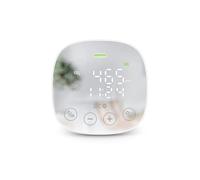 SPC CO2 AIR Quality Monitor Compteur CO2 Mesure la qualité de l'air, la température et l'humidité, Grande Batterie et autonomie jusqu'à 10 Heures, Blanc