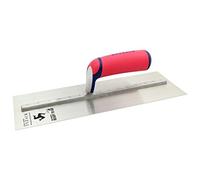 Spear & Jackson 13458ERTG Tyzack Truelle de Finition Inox 13 Pouces, Bords Pré-usés, Lame Meulée en Croix, Coins Arrondis, Poignée Antidérapante