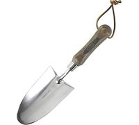Spear & Jackson 5030TR Transplantoir de Jardin Compact 140 mm, Tête en Acier Inoxydable Poli, Manche en Bois, Outil pour Plantation et Désherbage