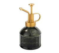 Spear & Jackson Kew Gardens Urban Oasis Brumisateur Plantes 0,25L en Verre, Vaporisateur d’Intérieur avec Pompe Métal Doré, Pulvérisateur pour Plantes, Humidité et Entretien, Vert