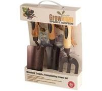 SPEAR & JACKSON Lot de 3 plantoirs en acier carbone