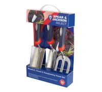 Spear & Jackson SELECT3PS Ensemble de 3 outils en acier inoxydable Select