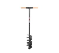 Spear & Jackson - Tarière Manuelle Diamètre 155 mm - T-Handle Bois Durable & Lame Tire-Bouchon Acier Carbone Renforcé - pour Plantation & Clôtures