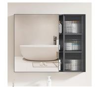 Specchiera con Luce Armadietto a Specchio Bagno Multiuso Contenitore da Parete Touch Control pour Mcinali l 90 x H 65 cm