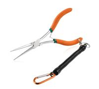 SPEEDWOX 17.8cm pince à nez à aiguille longue avec dents, mini pince à boucle de fil de précision