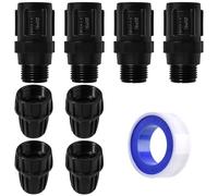 SPEEDWOX 25 Psi Kit adaptateur de robinet régulateur de pression pour irrigation goutte à goutte Réducteur pression Vanne à faible débit Idéal pour les systèmes d'irrigation Distribution Régulateur