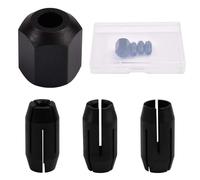 SPEEDWOX 4 pack CN1 Kit de Collet et écrou de remplacement 3 pinces (1/8-inch, 5/32-inch, 1/4-inch) et 1 écrou pour outils de scie à spirale et outils de découpe de cloisons sèches compatibles avec