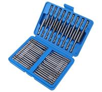 SPEEDWOX 50pcs ensemble d’embouts de sécurité avec boîtier 3" Kit de conducteur magnétique Extra Long embouts de tournevis de perceuse embouts de tournevis inclus Star, TP Star, embrayage, Torq