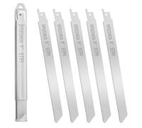 SPEEDWOX 5PCS Lames de scie 9 pouces pour os congelés, inox avec boîte | lames de scie alternative 9 pouces, pour couper les os de viande congelée, 5 lames, avec boîte de rangement