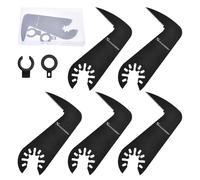 SPEEDWOX 5PCS oscillant Multi outil Drywall lames de scie avec adaptateurs lame de couteau crochet oscillant lames de scie multioutil adaptées pour Fein Multimaster, Bosch, Dremel, Ryobi Hitachi
