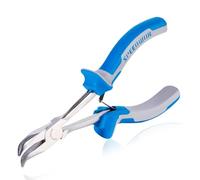 SPEEDWOX 6" Long Reach Bent Nez Pince 45 ° incurvé Mini chaîne fin Nez conique lisse Mâchoires de précision Pince fine pour difficiles à atteindre les espaces étroits haute Exploitent les efforts
