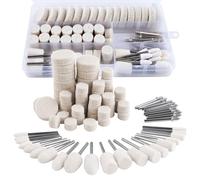 SPEEDWOX 80Pcs Kit polissage, Roues en laine pour outil rotatif Dremel