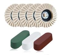 SPEEDWOX 8Pcs feutre feutre abrasifs disque de polissage roue de polissage et composés de polissage Set 5 Pcs disque de polissage de laine 3 Pcs composé de polissage polissage de laine tampon roue de