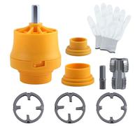 SPEEDWOX 8PCS Kit de filetage de tuyaux en PVC Compatible avec différentes tailles de filières outil de fabrication de filetage en PVC pour filetage de tuyaux de perceuse électrique outil de plomberie