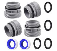 SPEEDWOX Kit de Conversion de tuyau de filtre de 40mm à 1 1/2" adaptateur de piscine hors sol connecte 40mm à 1 1/4" Standard Ports de filtre adaptateurs de Conversion de tuyau Kit