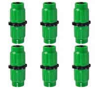 SPEEDWOX Kit de réparation pour tuyau d'arrosage extensible 6 ensembles de connecteurs universels à double canal femelle-mâle pour tuyaux extensibles de 1/4 pouce et 3/8 pouce 25-100 pieds