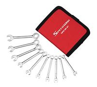 SPEEDWOX Lot de 10 mini clés mixtes SAE d'allumage standard 5/32-7/16' avec sac en toile portable pour assembler des meubles, Argenté.