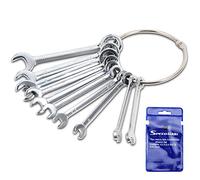 SPEEDWOX Lot de 10 petites clés mixtes de 4 à 11 mm, avec pochettes de rangement portables et anneau