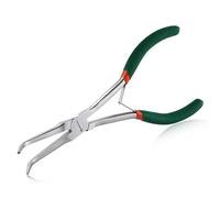SPEEDWOX Mini Pince à Bec Long Avec Mâchoire Lisse et Courbée Pour la Fabrication de Bijoux, Pliage de Fil et Préhension de Petits Objets